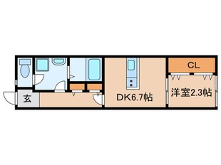 ＬｅＧｉｏｉｅ岩倉駅Ⅱの物件間取画像